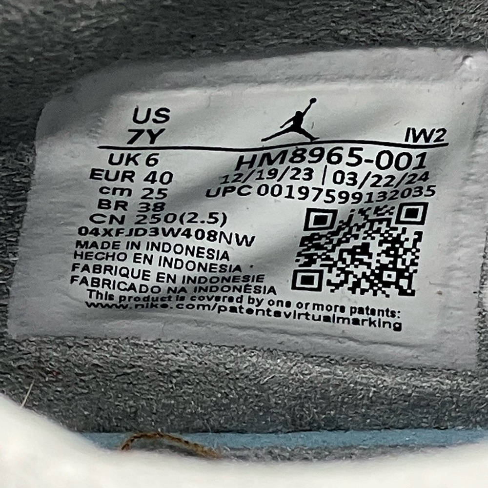 Nike Air Jordan 4 IV Shoes Retro SE GS Wet Cement Sneakers Cements Brick RARE - Picture 4 of 12